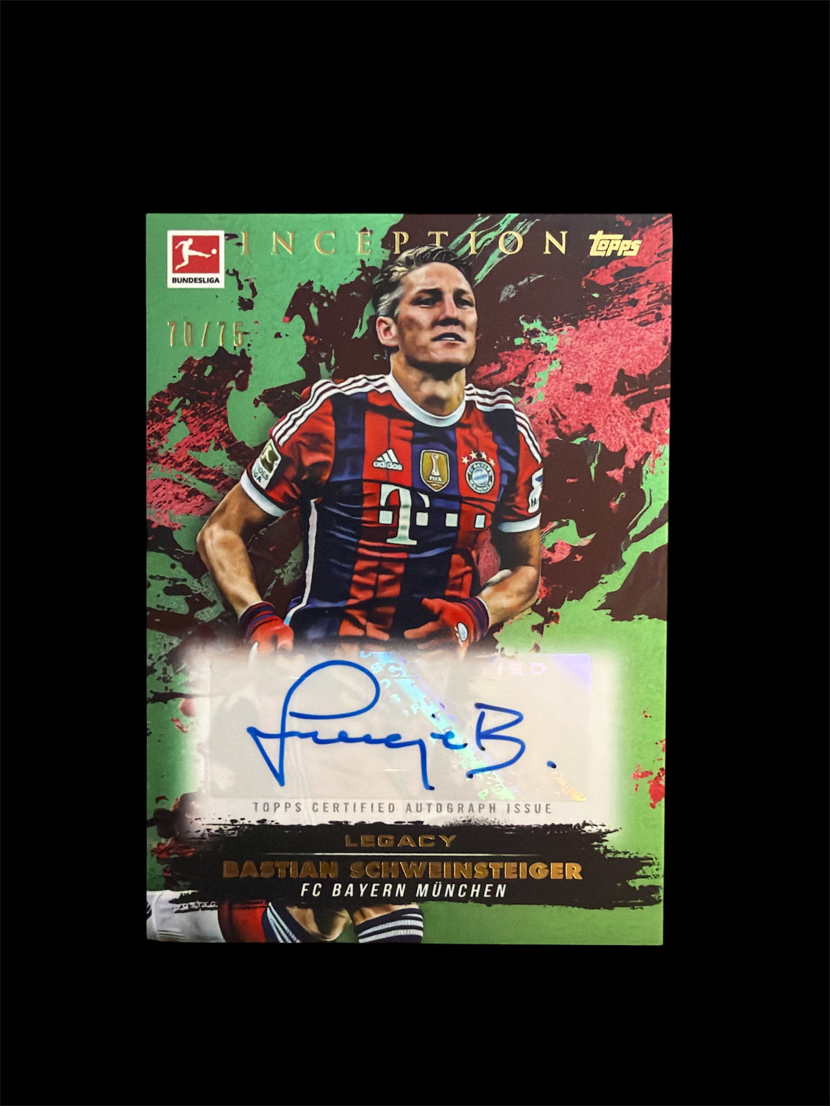 Bastian Schweinsteiger Auto /75 Topps Inception Bundesliga 2024/25