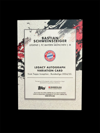 Bastian Schweinsteiger Auto /75 Topps Inception Bundesliga 2024/25