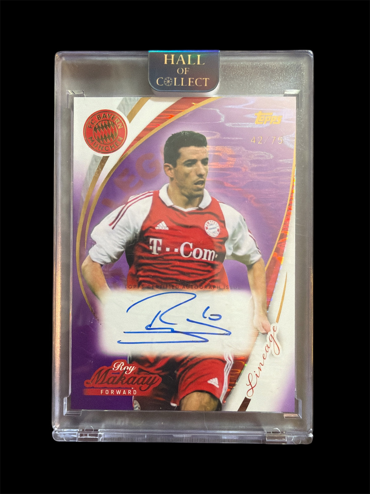 Roy Makaay Auto /75 Topps FC Bayern Lineage 2026