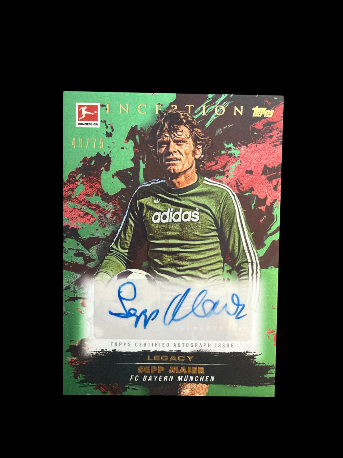 Sepp Maier Auto /75 Topps Inception Bundesliga 2024/25
