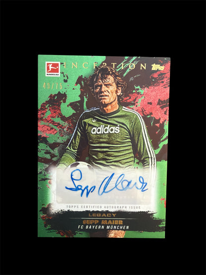 Sepp Maier Auto /75 Topps Inception Bundesliga 2024/25