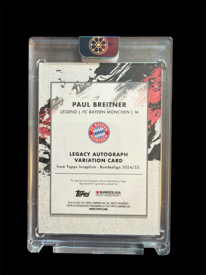 Paul Breitner Auto /75 Topps Inception Bundesliga 2024/25