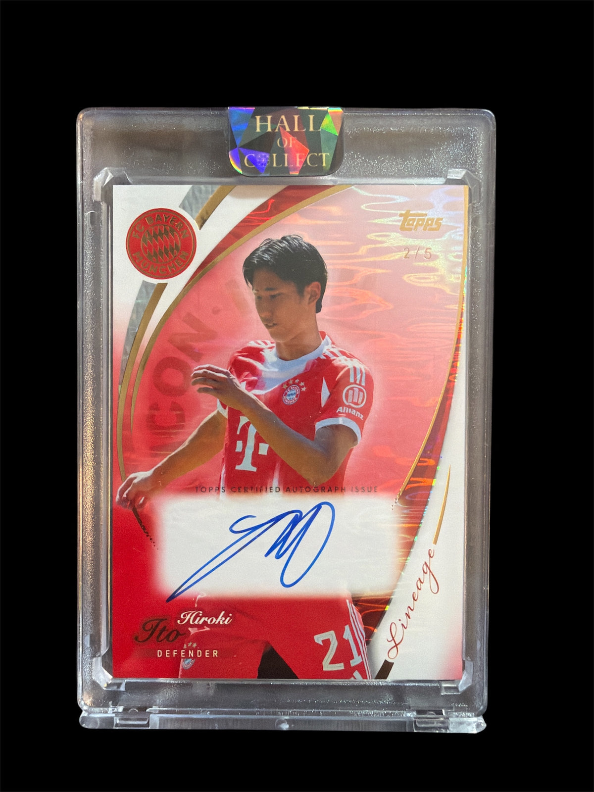 Hiroki Ito Auto /5 Topps FC Bayern Lineage 2026