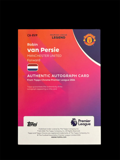 Robin van Persie Auto /99 Topps Chrome BPL 2026