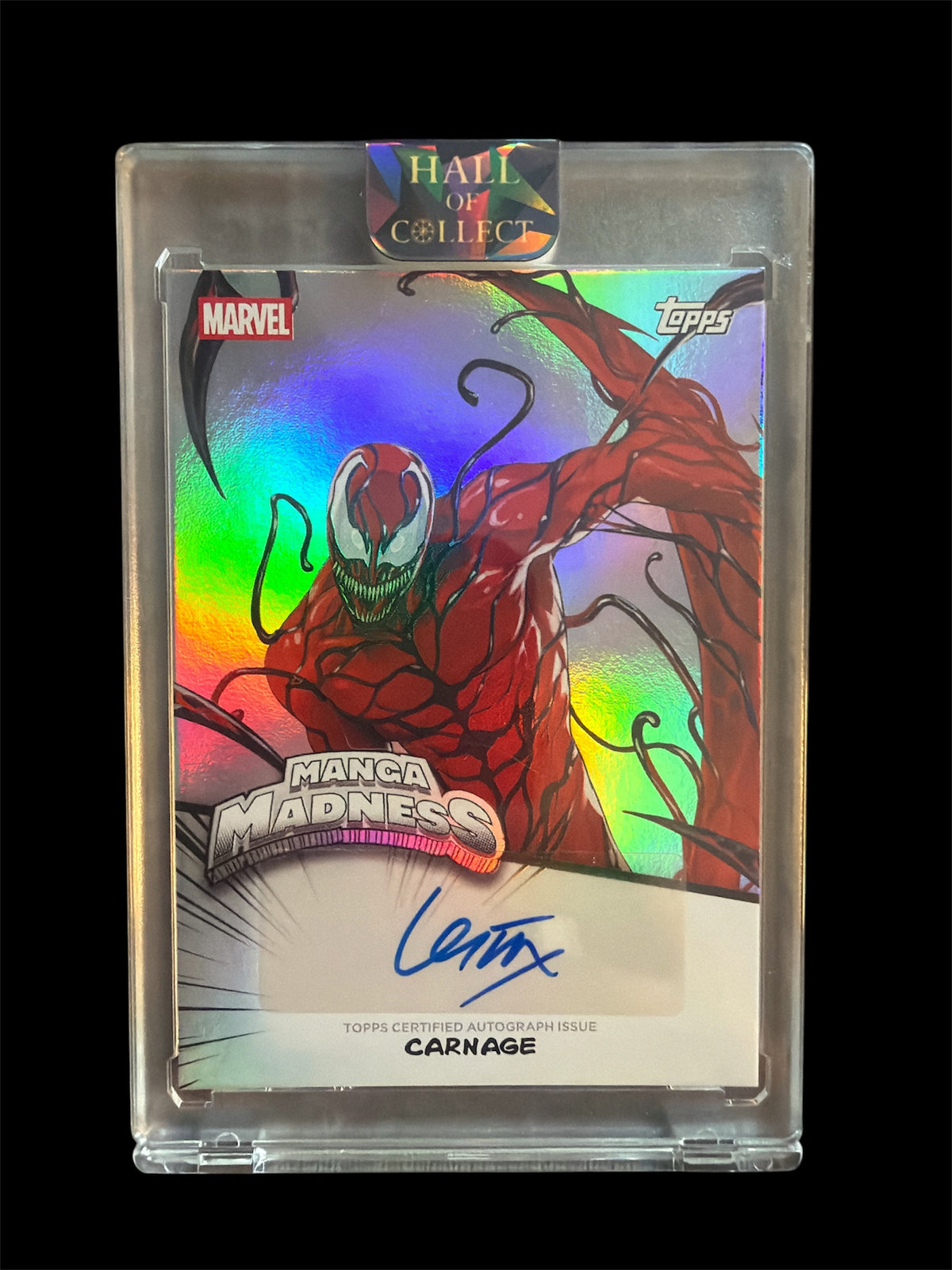 Carnage Auto Manga Madness Topps Marvel Neon 2026