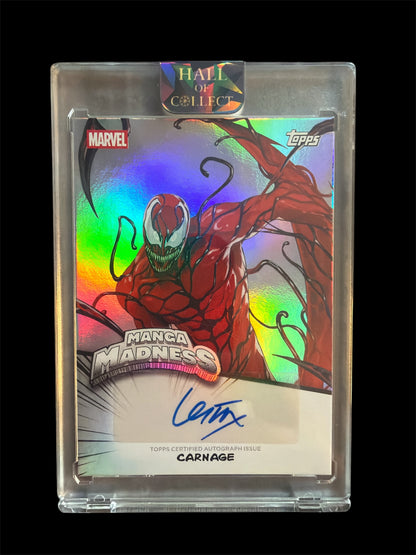 Carnage Auto Manga Madness Topps Marvel Neon 2026