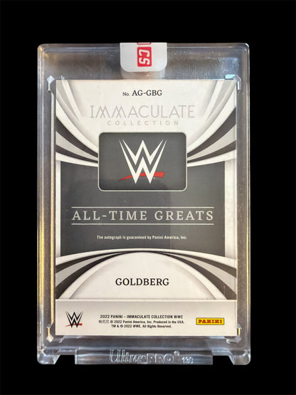 Goldberg All-Time Greats Auto /75 Panini Immaculate WWE 2022