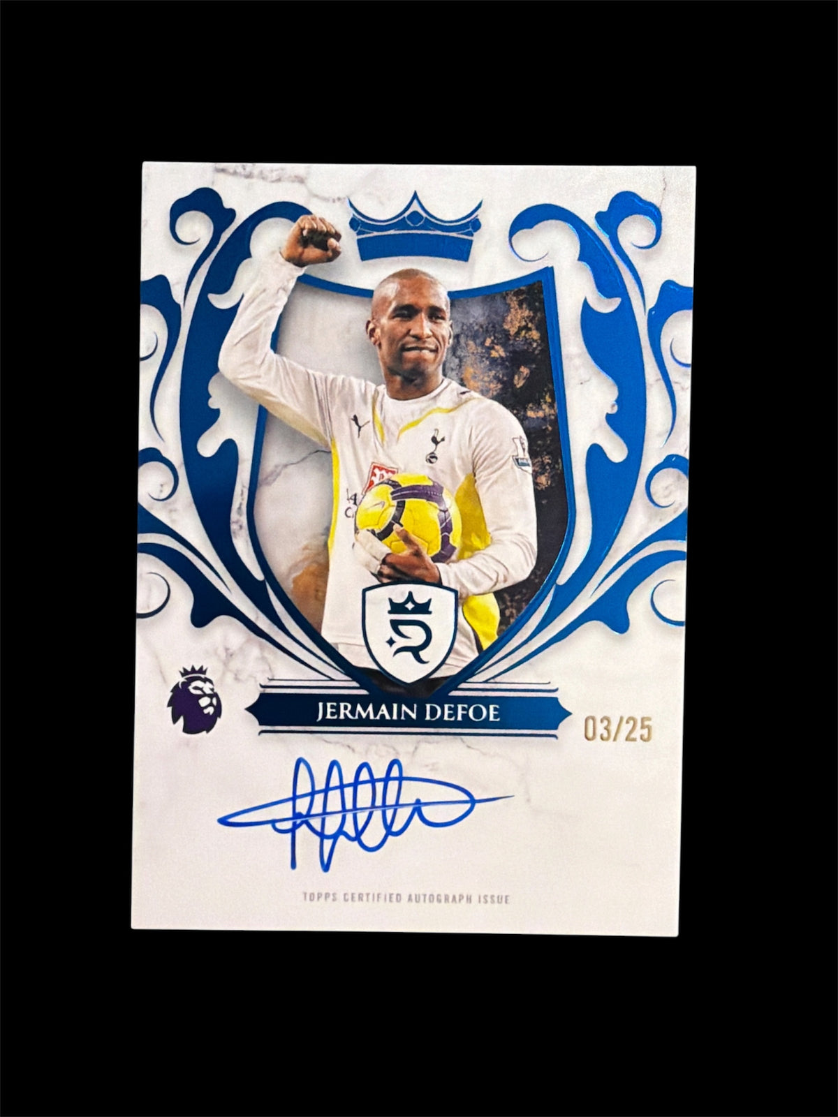 Jermain Defoe On Card Auto /25 Topps Royalty BPL 2026