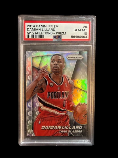 Damian Lillard SP Variation PSA 10 Panini Prizm Basketball 2014