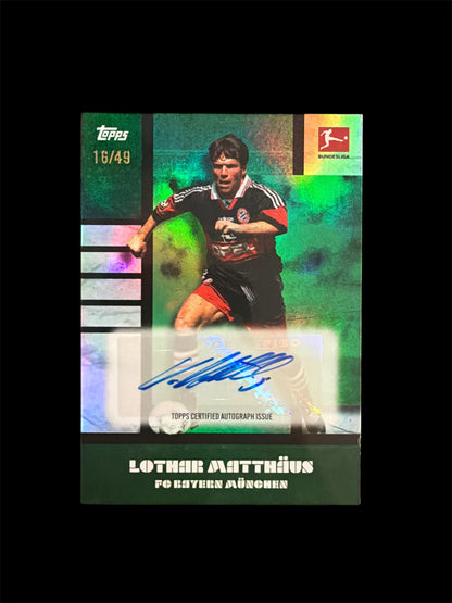 Lothar Matthäus Auto /49 Topps Lothar Matthäus Platinum Curated Set 2024