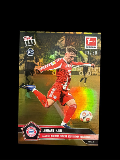 Lennart Karl RC /50 Topps now 2026