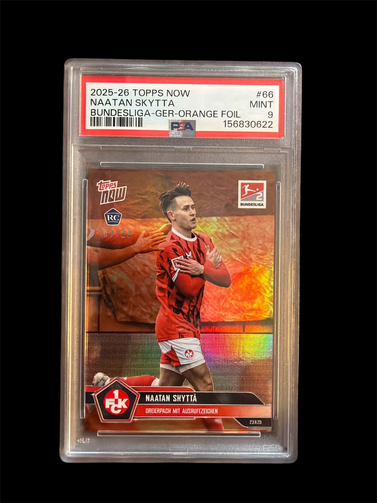 Naatan Skyttä RC /25 PSA 9 Topps Now 2026