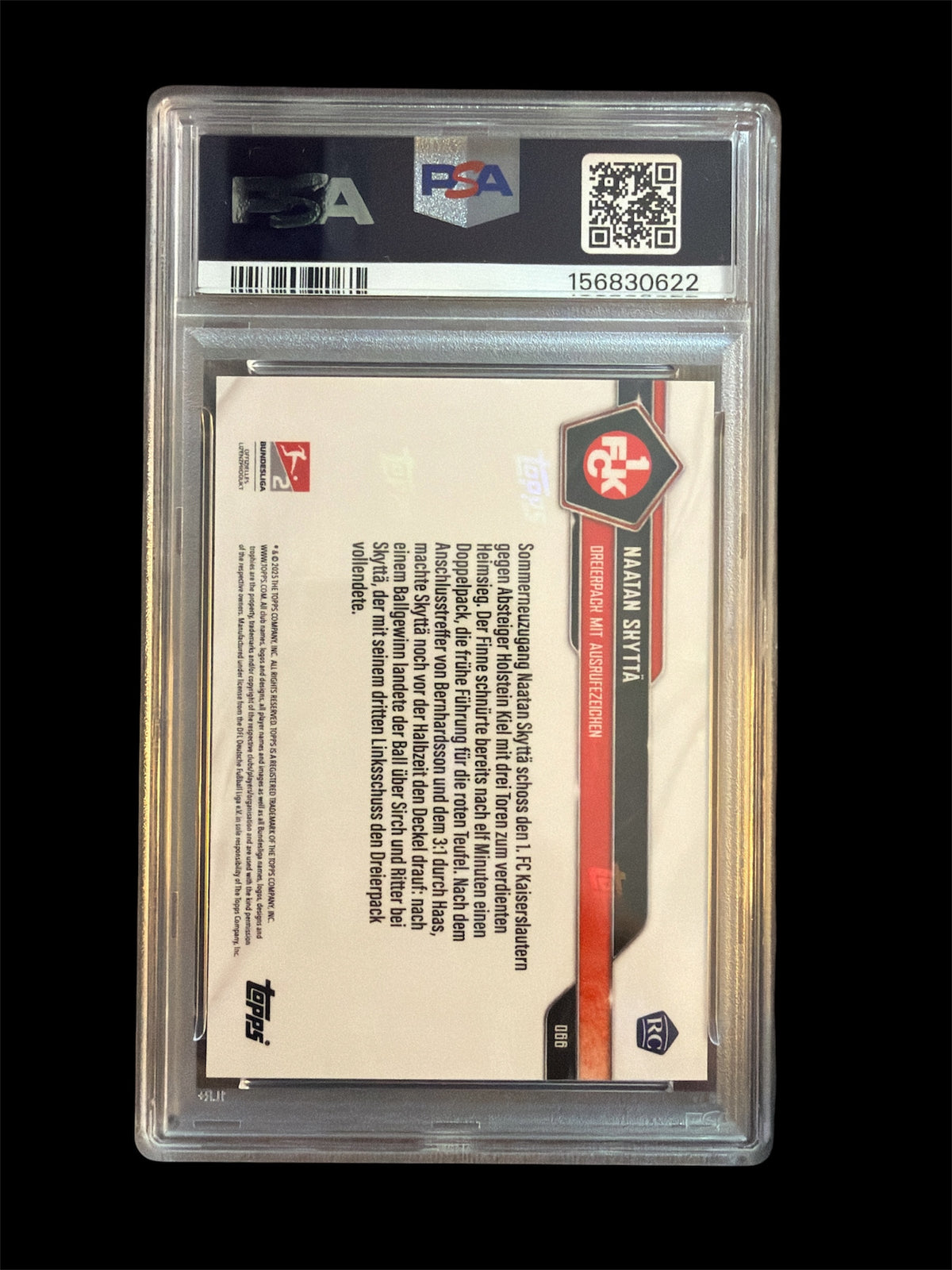 Naatan Skyttä RC /25 PSA 9 Topps Now 2026