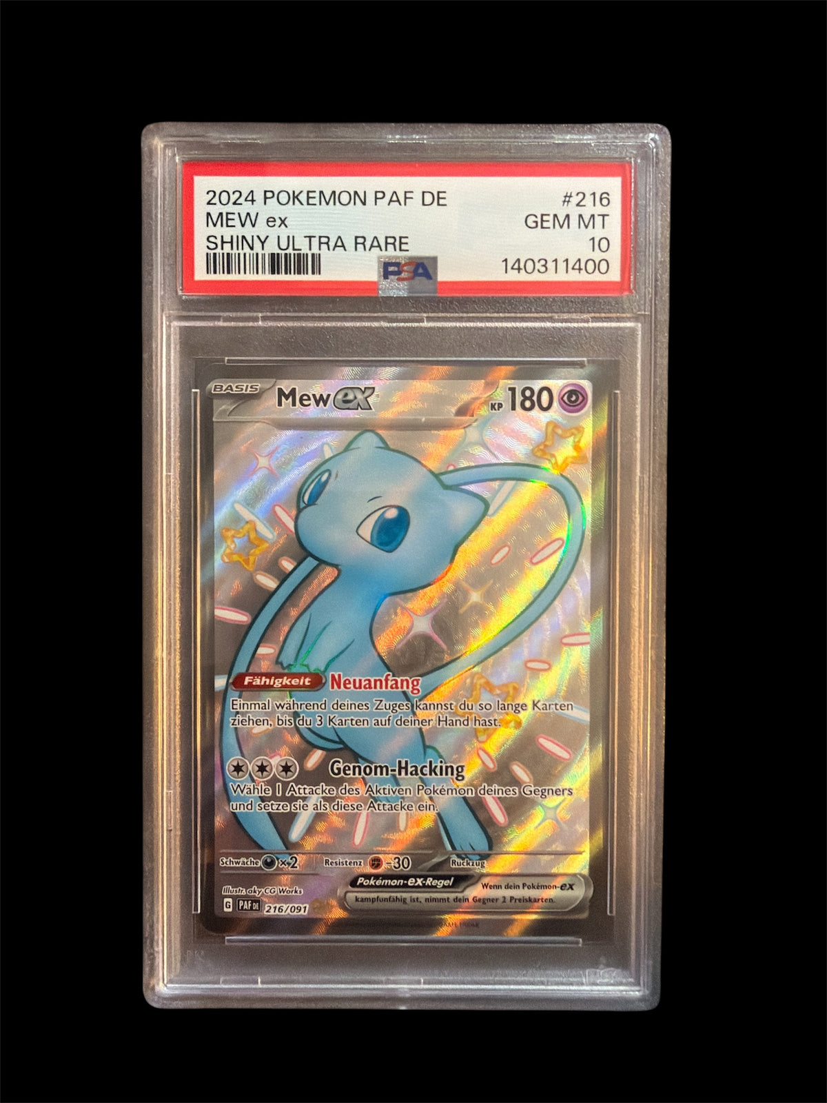 Mew ex Shiny Ultra Rare PSA 10 Paldean Fates 2024
