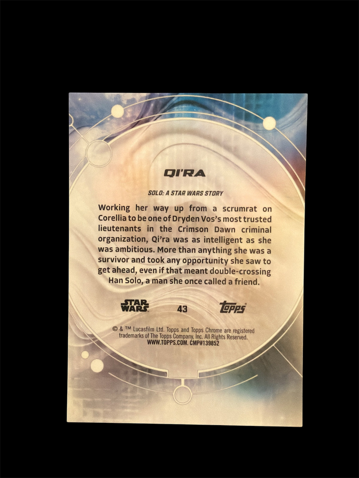 Qi‘Ra /25 Topps Chrome Star Wars 2026