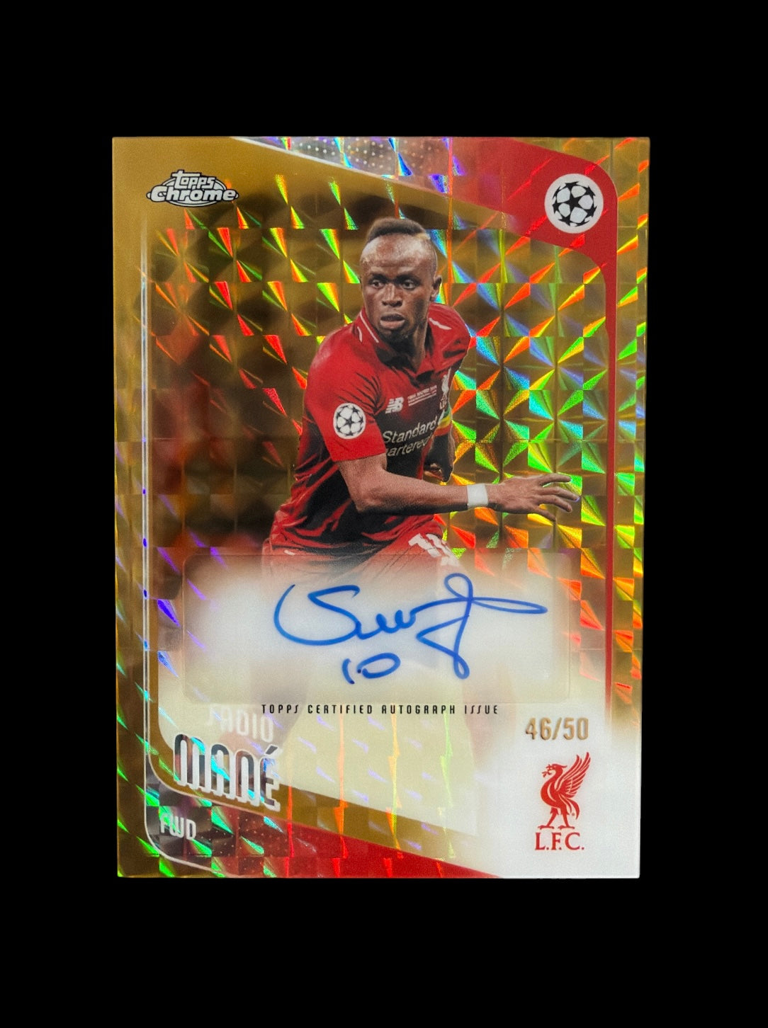 Sadio Mané Auto /50 Geometric Topps Chrome UCC 2025/26