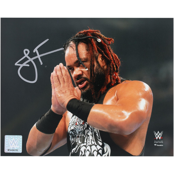 Jacob Fatu WWE Autographed 8" x 10" Prayer Hands Photograph