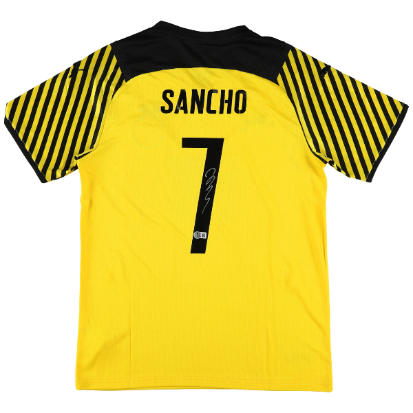 ⚽ Jadon Sancho Signiertes Borussia Dortmund Trikot – inkl. Beckett COA ⚽