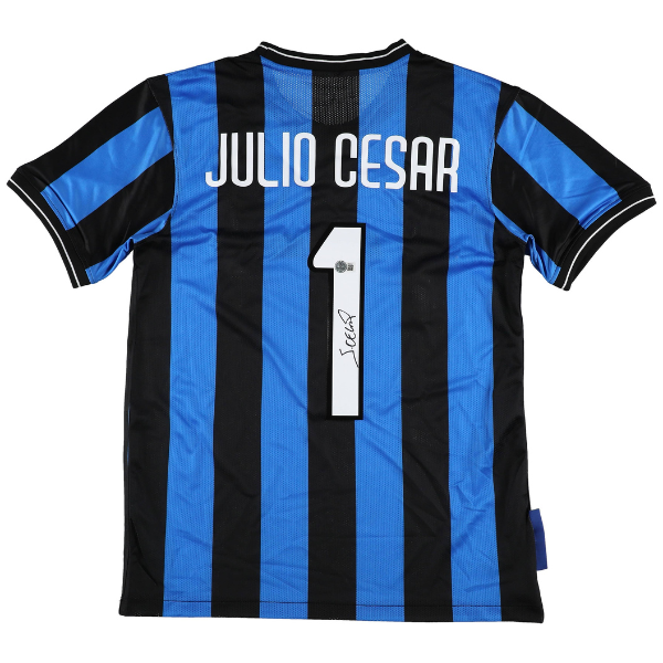 ⚽ Júlio César Signiertes Inter Mailand Trikot – inkl. Beckett COA ⚽