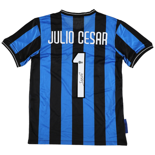 ⚽ Júlio César Signiertes Inter Mailand Trikot – inkl. Beckett COA ⚽