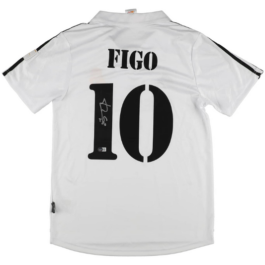 Luis Figo unterschriebenes Trikot Real Madrid 2001/2002 100 Jahre Real Madrid Sondertrikot
