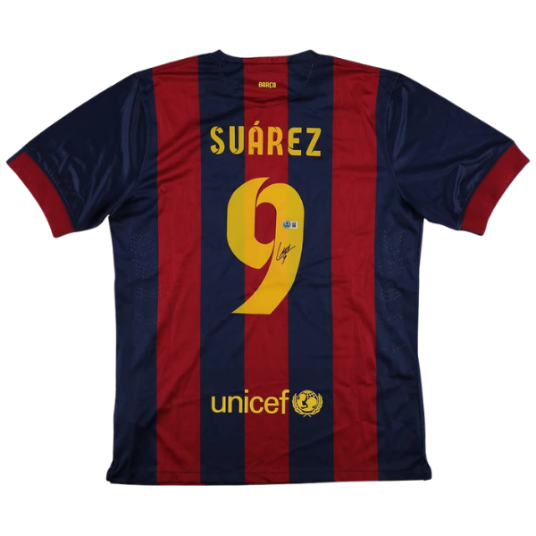 Luis Suarez Signed FC Barcelona Jersey - Beckett