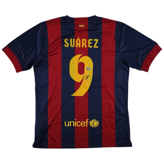 Luis Suarez Signed FC Barcelona Jersey - Beckett
