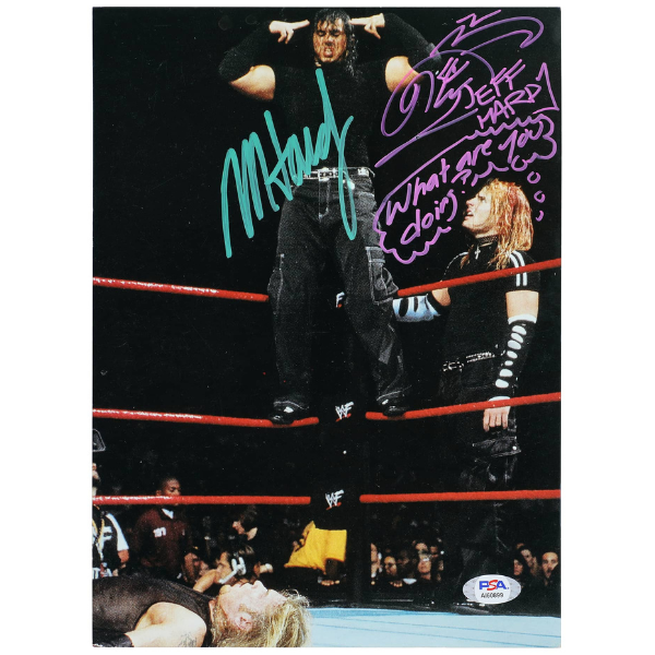 Matt & Jeff Hardy – Signiertes & Persönlich Beschriftetes 8x11 Foto – WWE Legends – PSA/DNA COA