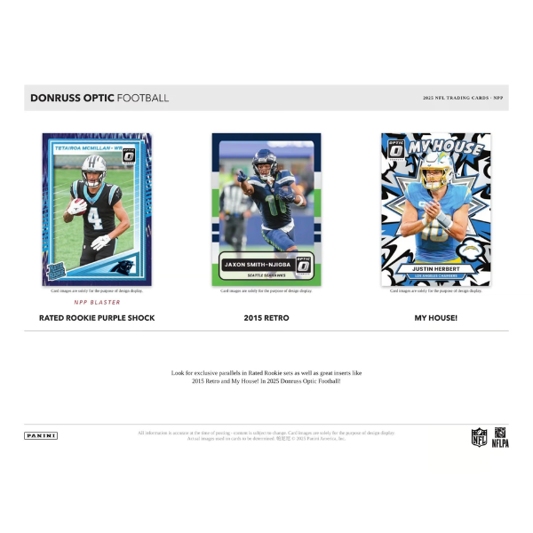 Panini Donruss Optic Football NFL Mega Box 2025