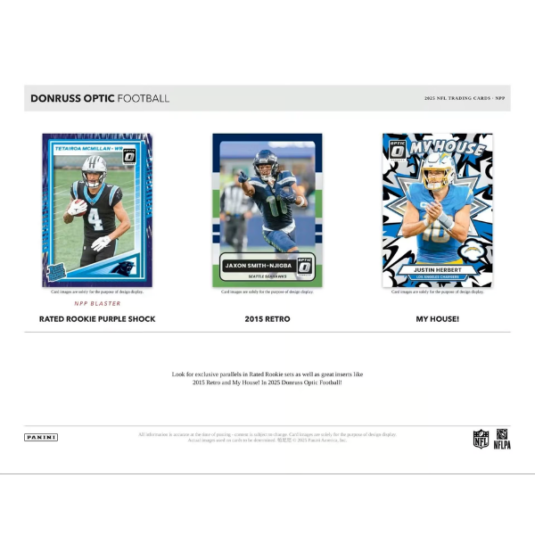 Panini Donruss Optic NFL Fat Pack 2025 (Football) (Einzelpack)