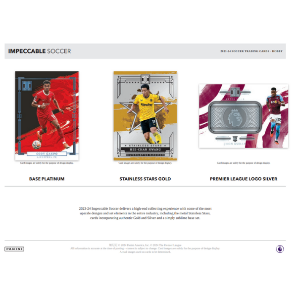 Panini Impeccable Soccer Premier League 2023/2024 Hobby Box (Fussball)