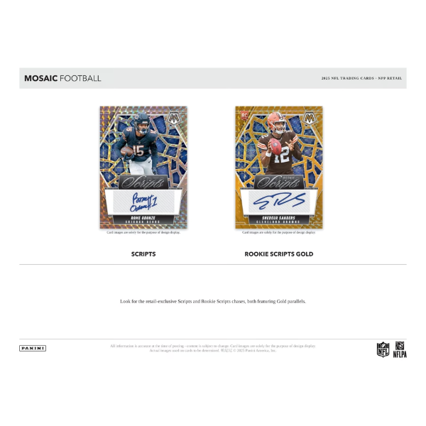 Panini Mosaic NFL Mega Box 2025 Football