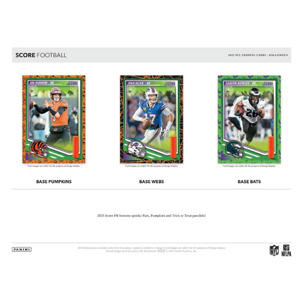 Panini Score Football Haloween Treat  40 Pack Box 2025