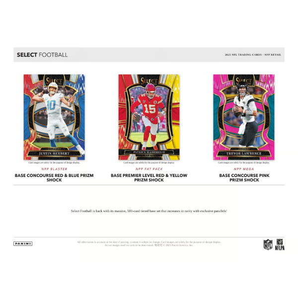 Panini Select NFL Mega Box 2025 (Football)