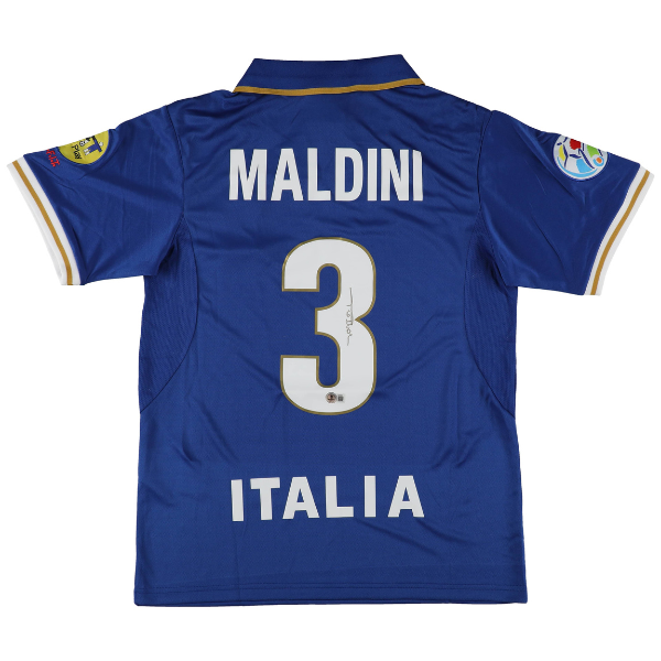 ⚽ Paolo Maldini Signiertes Italien Nationaltrikot – inkl. Beckett COA ⚽
