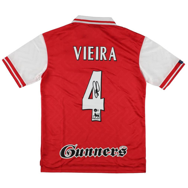 Patrick Vieira Signed Arsenal Jersey - Beckett