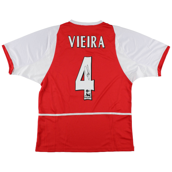 ⚽ Patrick Vieira Signiertes Arsenal FC Trikot – inkl. Beckett COA ⚽