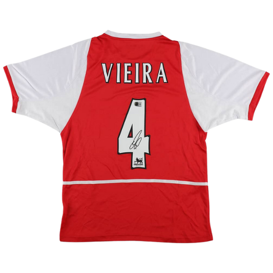 ⚽ Patrick Vieira Signiertes Arsenal FC Trikot – inkl. Beckett COA ⚽