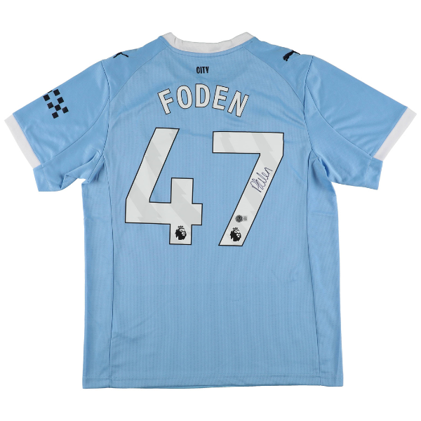 ⚽ Phil Foden Signiertes Manchester City Trikot – inkl. Beckett COA ⚽