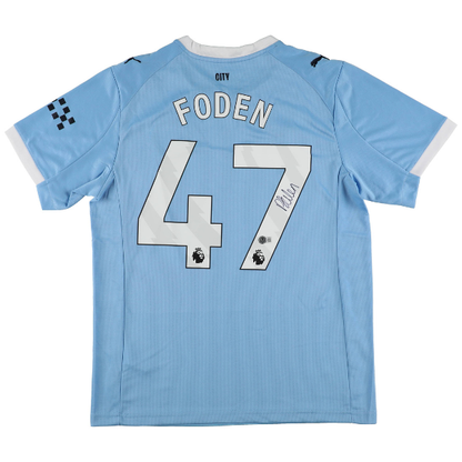 ⚽ Phil Foden Signiertes Manchester City Trikot – inkl. Beckett COA ⚽