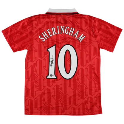 Teddy Sheringham Signed Manchester United Jersey - Beckett