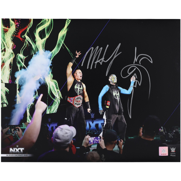 The Hardy Boyz WWE Autographed 16" x 20" WWE Return NXT Entrance Photograph