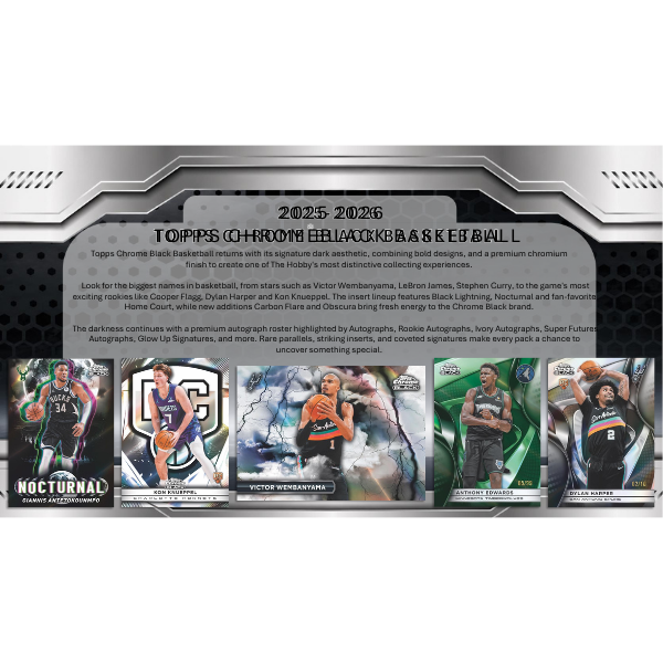 Topps Chrome NBA Black Hobby Box 25/26 (Basketball)