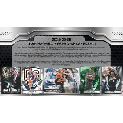 Topps Chrome NBA Black Hobby Box 25/26 (Basketball)