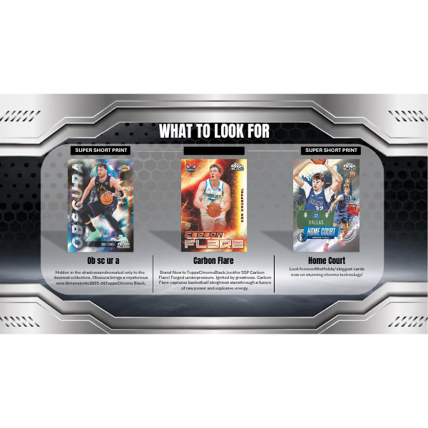 Topps Chrome NBA Black Hobby Box 25/26 (Basketball)