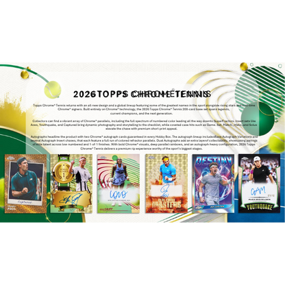 Topps Chrome Tennis 2026 Breaker Delight Box