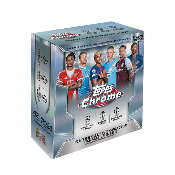 Topps Chrome UCC UEFA Club Competitions Soccer Mega Box 2025/2026 (Fussball)