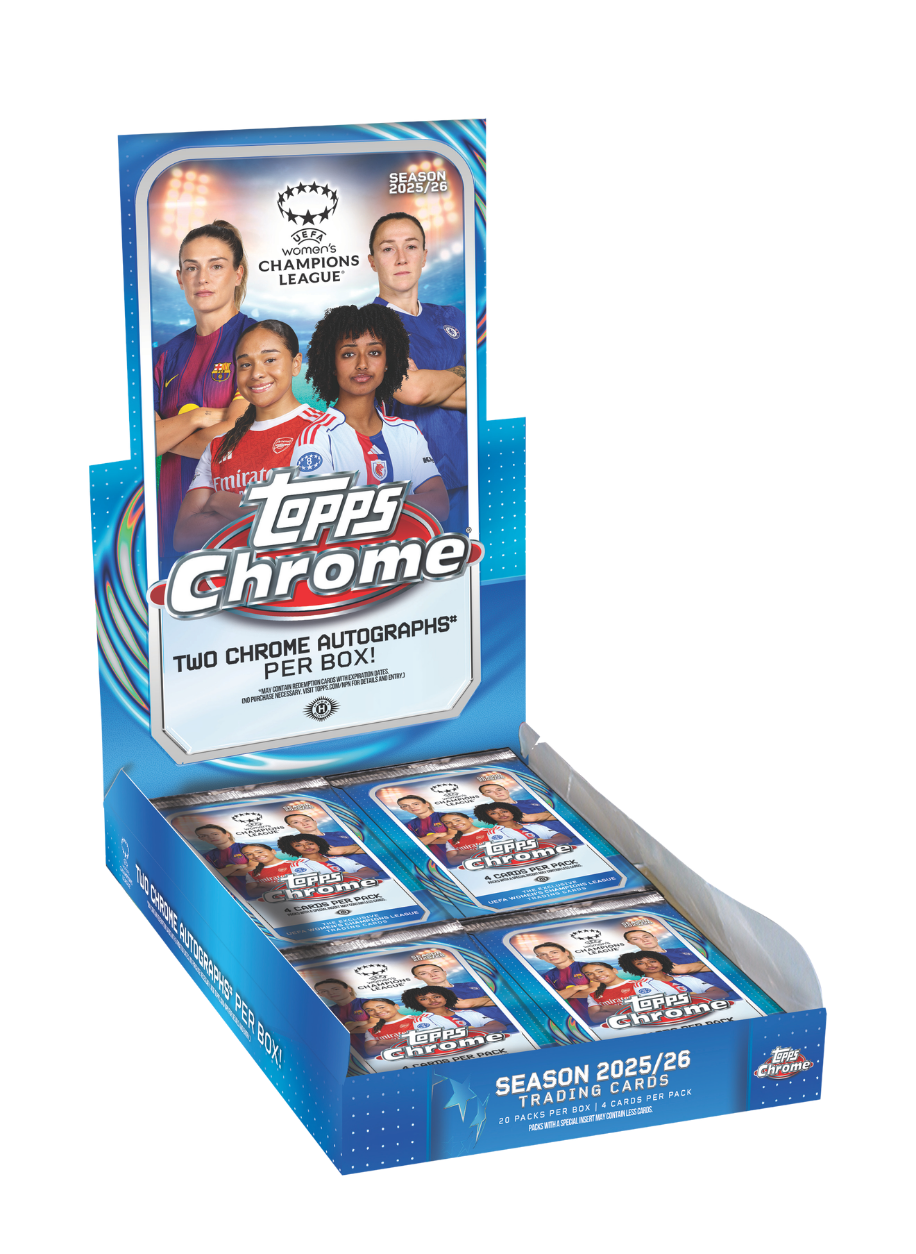 Topps Chrome UEFA Womens Champions League 25/26 Hobby Box (Fussball)