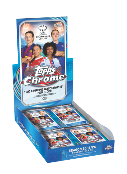 Topps Chrome UEFA Womens Champions League 25/26 Hobby Box (Fussball)