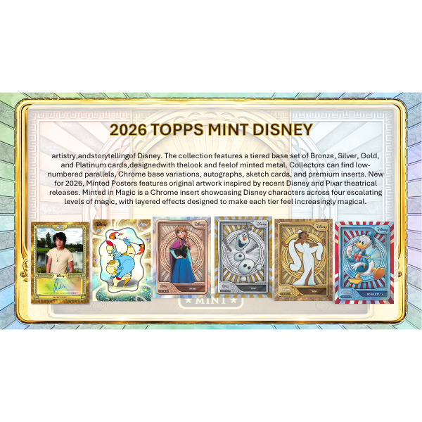Topps Disney Mint Hobby Box 2026
